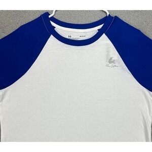 Under Armour T-Shirt Womens Small The Lake White Colorblock 3-Quarter Sleeve NEW